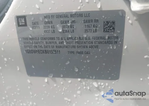 2011 Cadillac Sts Luxury from USA, damaged, VIN 1G6DW6EDXB0150511